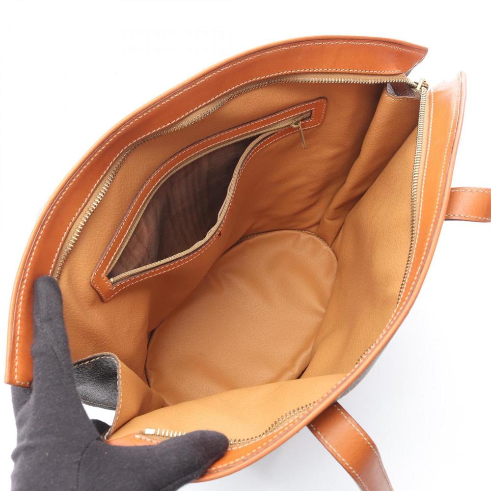 CELINE Brown Leather Tote Bag - Picture 3 of 10